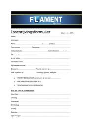inschrijvingsformulier