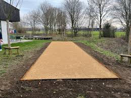 petanquebaan in tuin